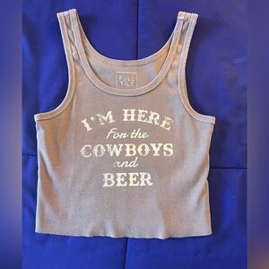 Tilly’s cowboy brown tank top